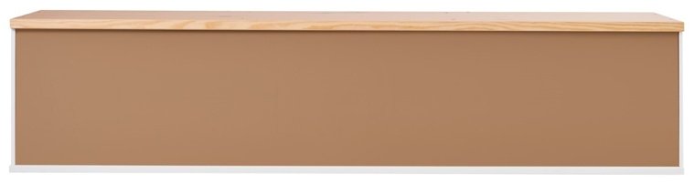 Полка Кымор, 148х36.4x33.9 см, белый, светло-коричневый купить,NaN