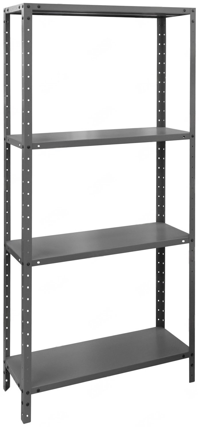Стеллаж напольный ZETA МП-ТВ-950791-001, 30x90x180 см, черный купить,NaN