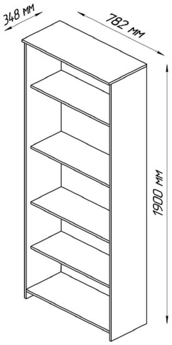 СВЕДСТА Сириус, 78.2x34.8x190 см, белый купить,NaN