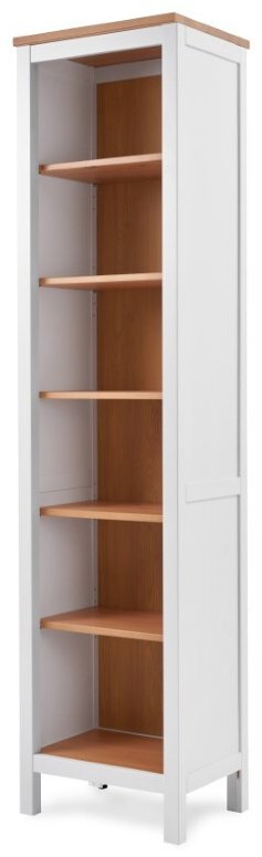 Стеллаж напольный , 48.2x37x197.7 см, белый, светло-коричневый купить,NaN