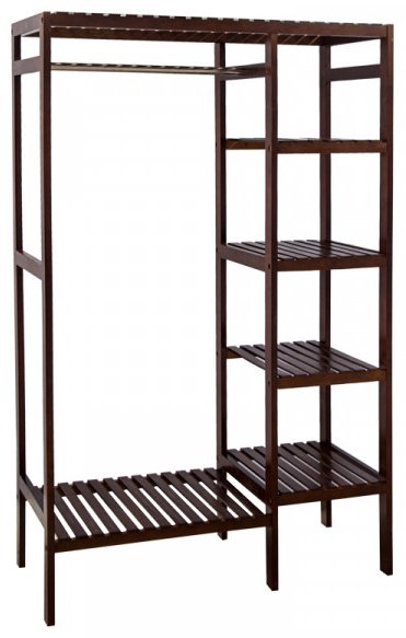 Стеллаж напольный , 36x93x150 см, коричневый купить,NaN