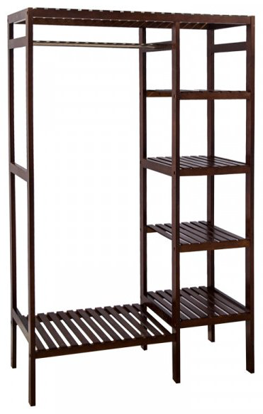 Стеллаж напольный , 36x93x150 см, коричневый купить,NaN