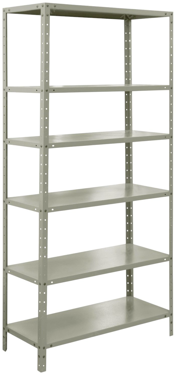Стеллаж складской ZETA 100x40x200 см, полок 6 шт купить,NaN