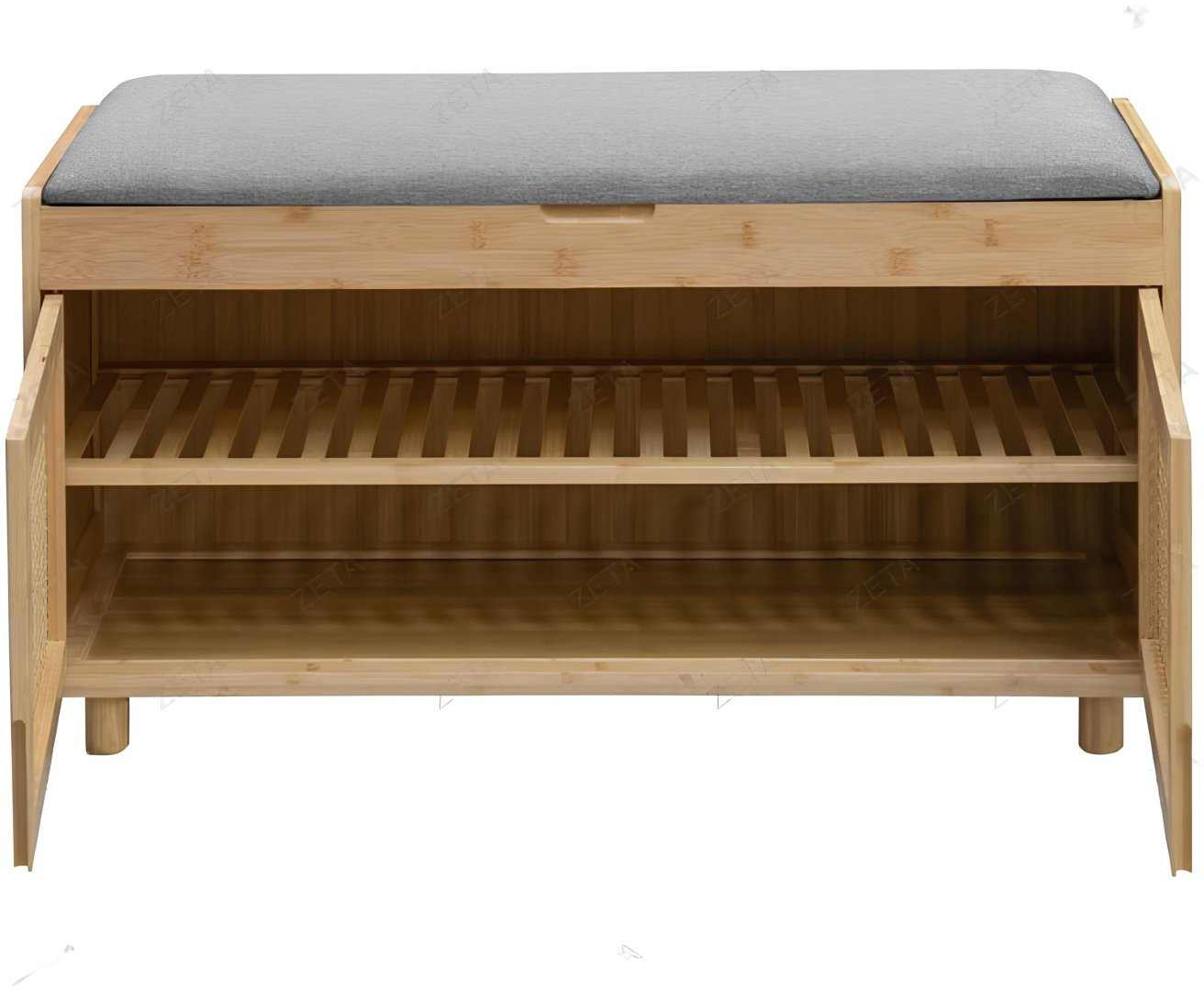 Банкетка ZETA SJ24001, 91x37x48 см, серый купить,NaN