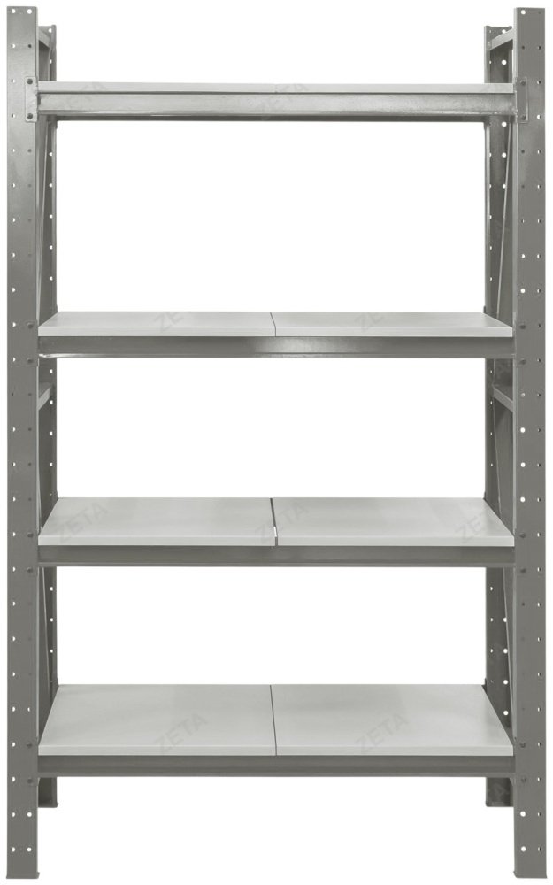 Стеллаж складской ZETA 125x50x200 см, полок 4 шт купить,NaN