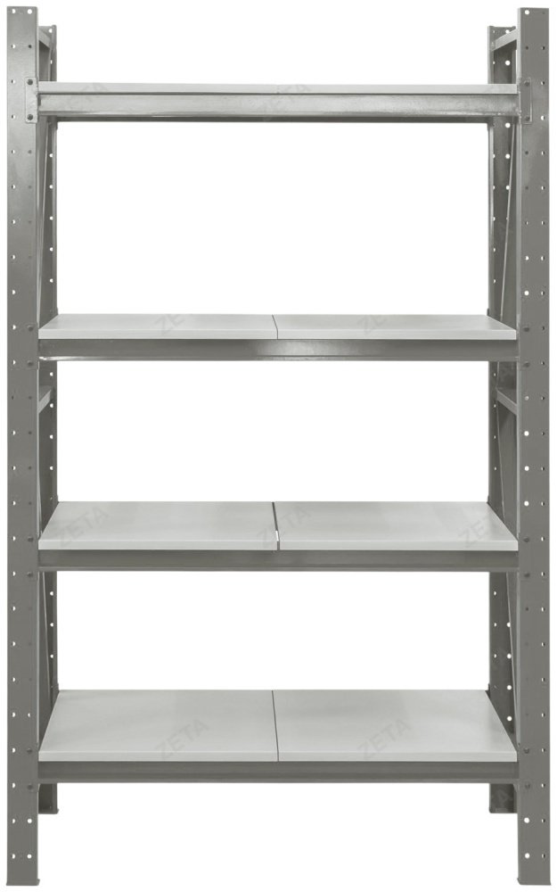 Стеллаж складской ZETA 125x50x200 см, полок 4 шт купить,NaN