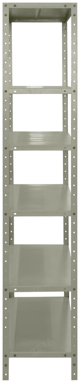 Стеллаж складской ZETA 100x40x200 см, полок 6 шт купить,NaN