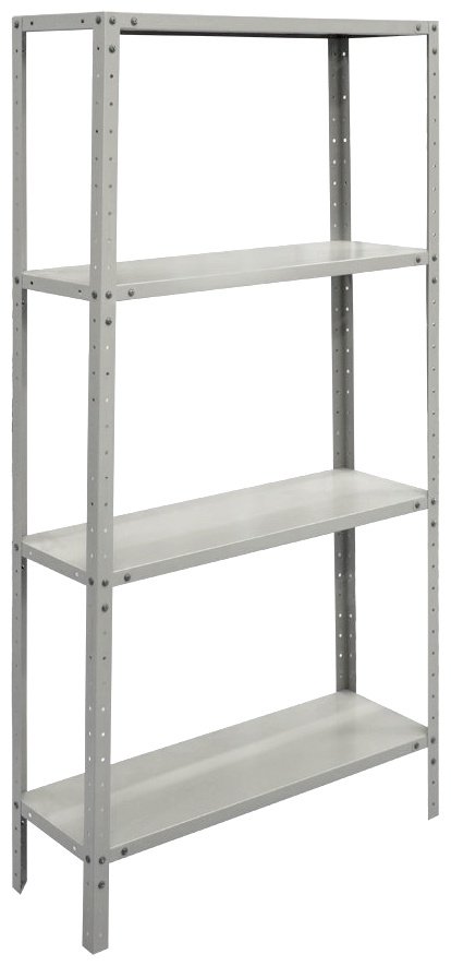 Стеллаж складской ZETA 90x40x180 см, полок 4 шт купить,NaN
