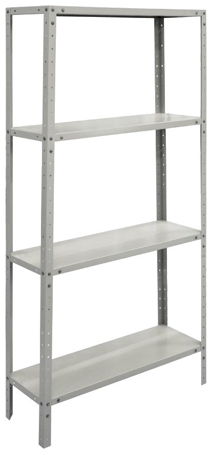 Стеллаж складской ZETA 90x40x180 см, полок 4 шт купить,NaN
