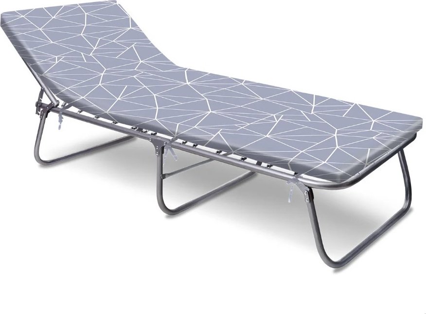 Раскладушка Nika 71.5х191 см , серый