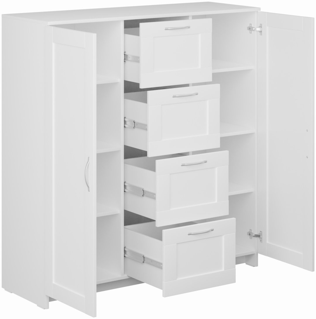 Тумба ZETA 2.02.03.350.1, 117x123x41 см, белый купить,NaN
