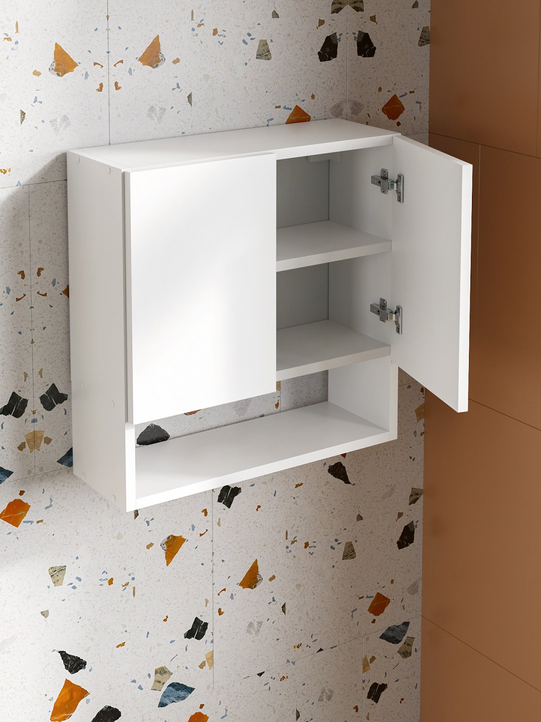 Шкаф навесной SV ШКН 9 113880, 50x19x50.5 см, белый