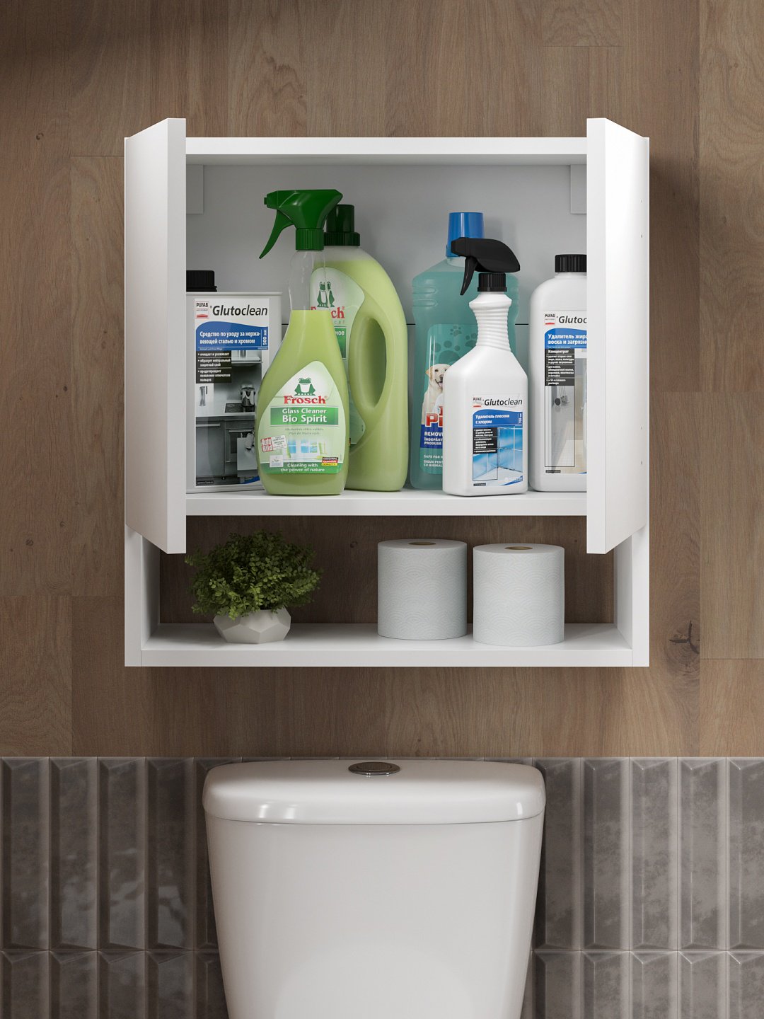 Шкаф навесной SV ШКН 9 113880, 50x19x50.5 см, белый