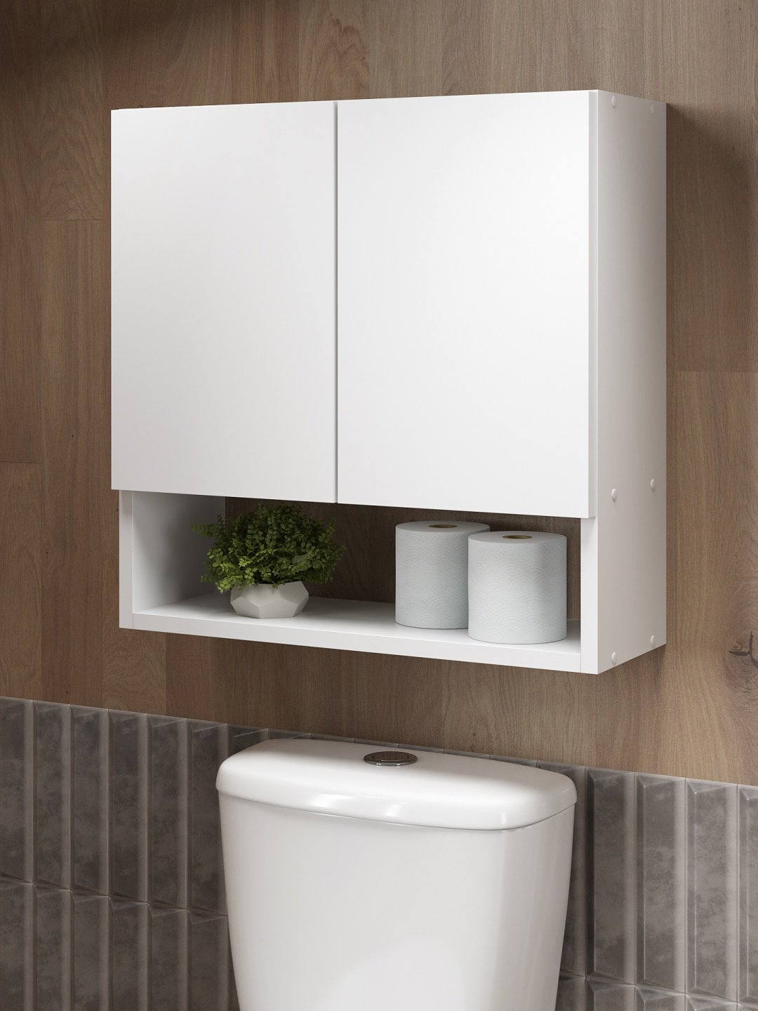 Шкаф навесной SV ШКН 9 113880, 50x19x50.5 см, белый