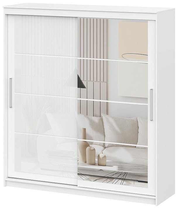 Шкаф-купе SV ШКП 3, 200x220х60 см, белый купить,NaN