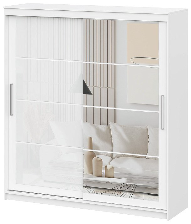 Шкаф-купе SV ШКП 3, 200x220х60 см, белый купить,NaN