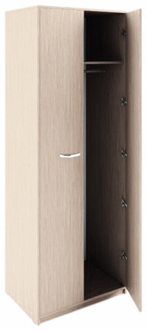 Распашной шкаф ZETA КУЛ-125, 70x200х50 см, коричневый купить,NaN