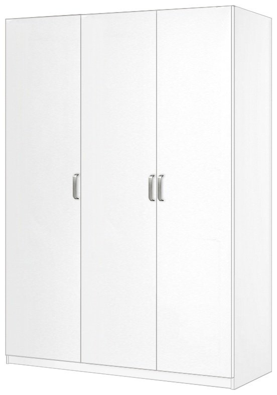 Распашной шкаф БОРОВИЧИ Лотос 128, 151x195.5х54 см, белый купить,NaN