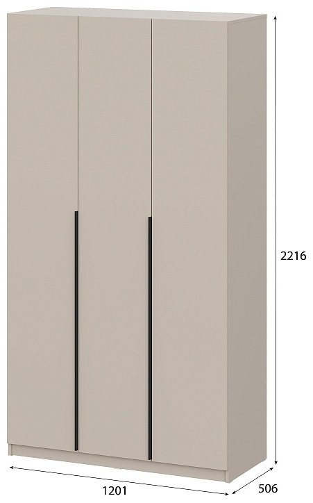 Распашной шкаф SV ШК 5, 120.1x221.6х50.6 см, бежевый купить,NaN