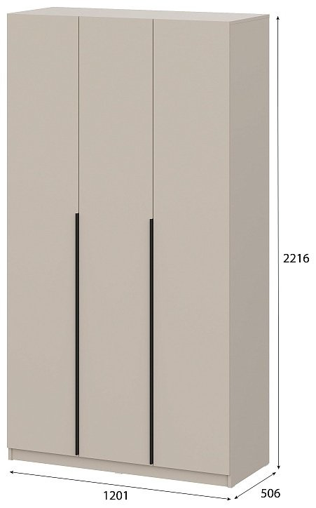 Распашной шкаф SV ШК 5, 120.1x221.6х50.6 см, бежевый купить,NaN