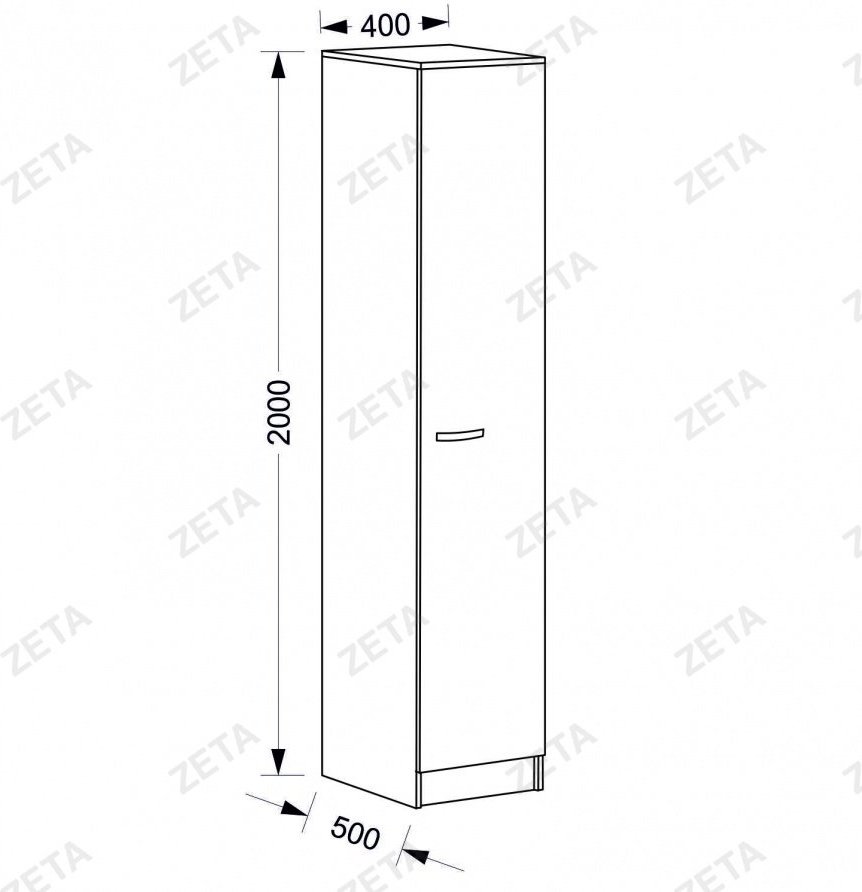 Гардероб Кул-126, 40х50х200 см купить,NaN