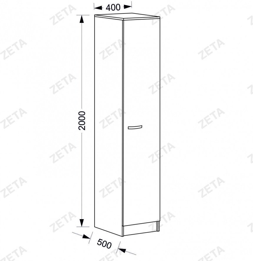 Гардероб Кул-126, 40х50х200 см купить,NaN