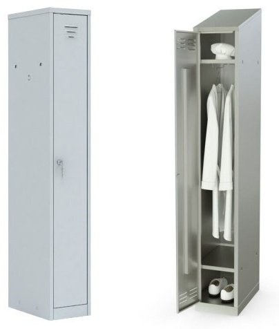 Шкаф металлический ZETA для одежды 45х35х180 см купить,NaN