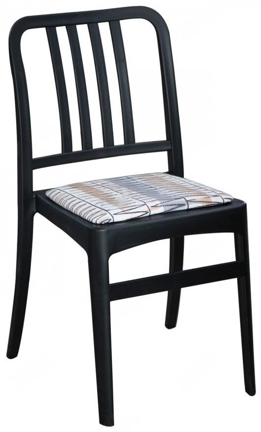 Стул ZETA Джеф, 81x44x42 см, черный купить,NaN