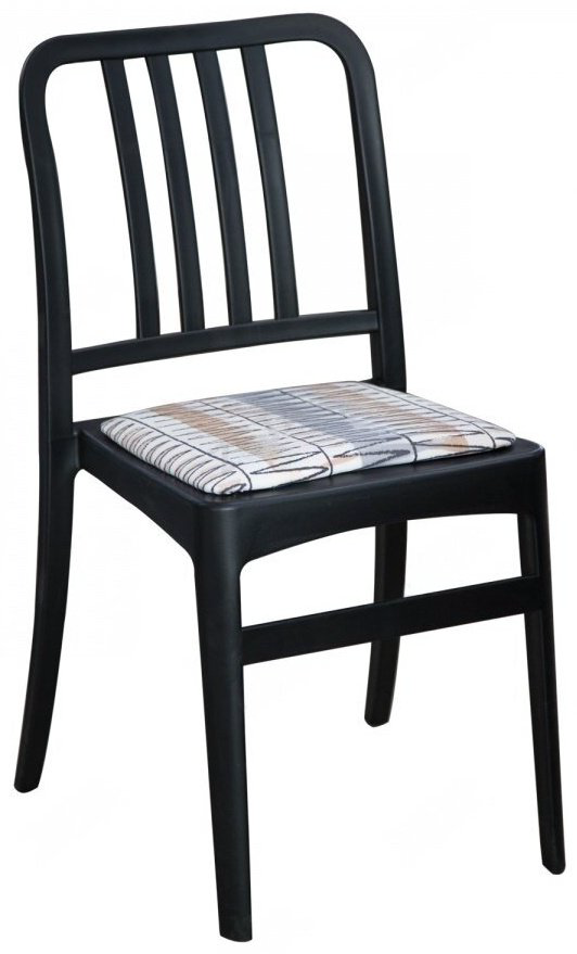 Стул ZETA Джеф, 81x44x42 см, черный купить,NaN