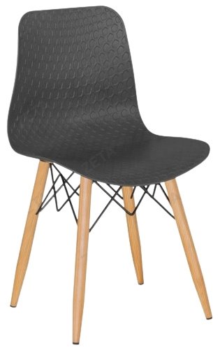 Стул ZETA Кловер, 78x44x40 см, коричневый, черный купить,NaN