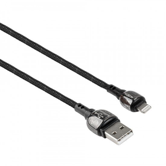 Дата-кабель Moxom Zinc Mirror USB -Lightning MX-CB43 3m черный купить,NaN