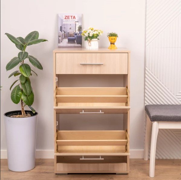 Обувница Элегия 60x40x100 см, ЛДСП купить,NaN