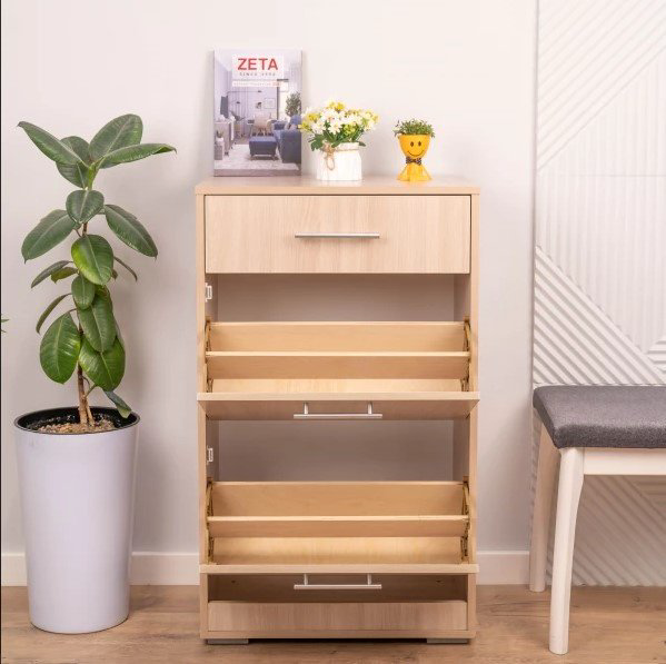 Обувница Элегия 60x40x100 см, ЛДСП купить,NaN