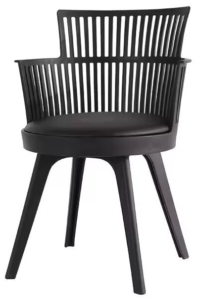 Стул S-0139, 80x44x54 см, черный купить,NaN