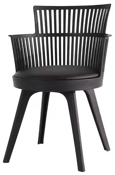 Стул S-0139, 80x44x54 см, черный купить,NaN