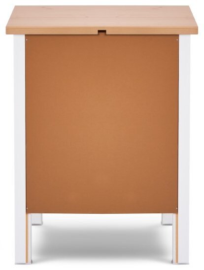 Тумба КЫМОР, 54x66x38 см, белый, светло-коричневый купить,NaN