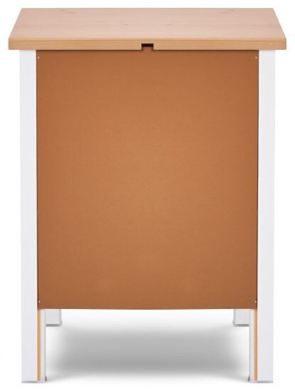 Тумба КЫМОР, 54x66x38 см, белый, светло-коричневый купить,NaN