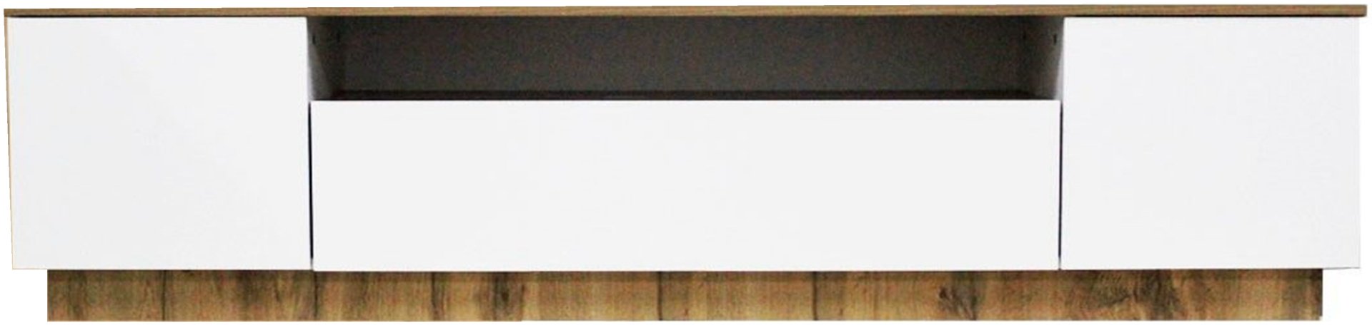 ТВ-тумба напольная Версаль, 180x45x37 см, белый, коричневый купить,NaN
