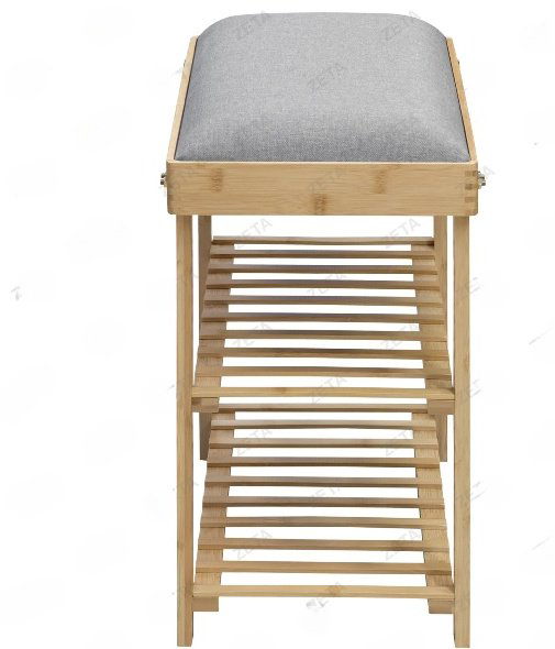 Банкетка ZETA SJ217105, 50x29x60 см, серый купить,NaN