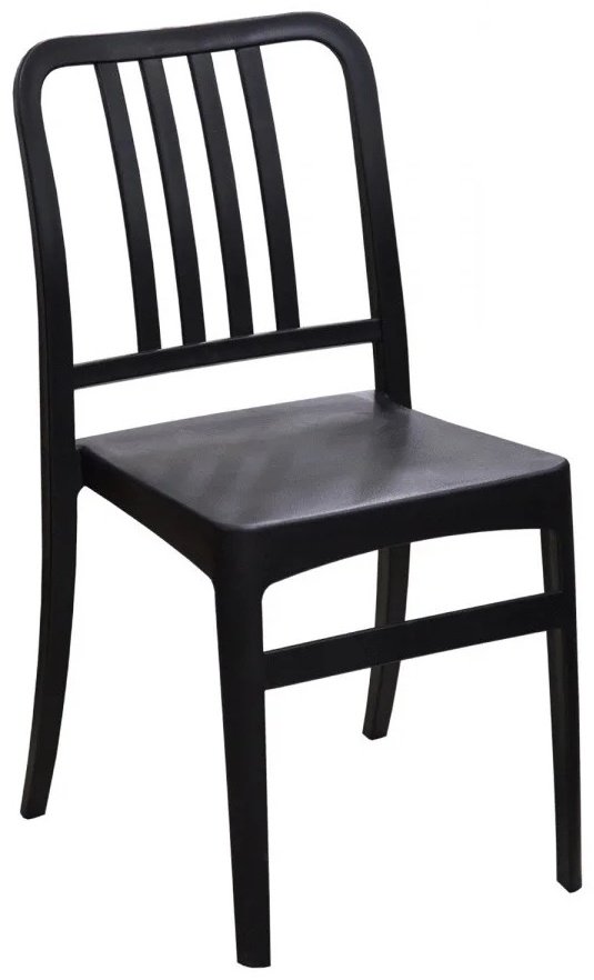 Стул ZETA Джеф, 85x42x37.5 см, черный