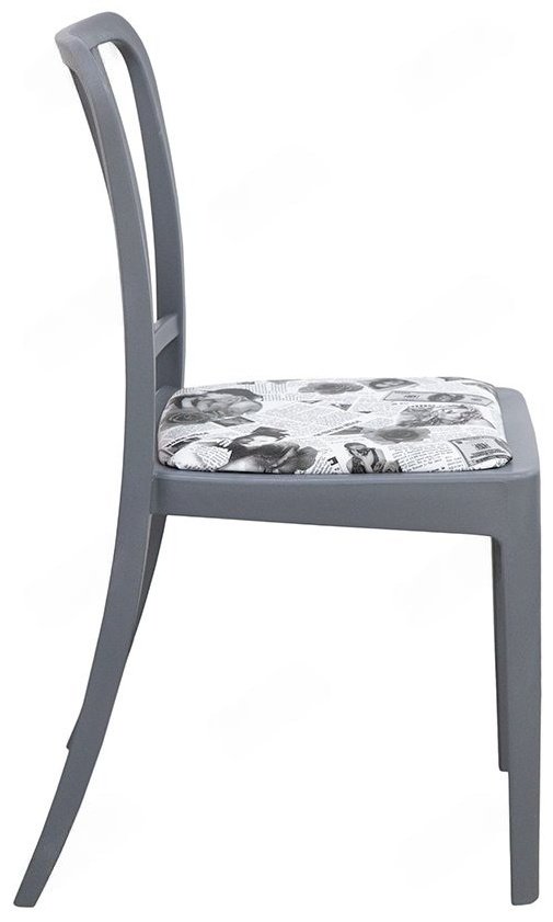 Стул ZETA Джеф, 81x44x42 см, серый купить,NaN