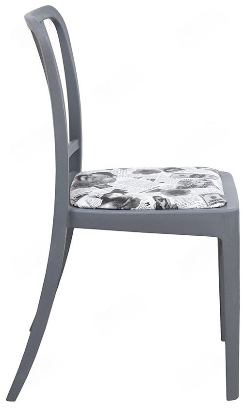 Стул ZETA Джеф, 81x44x42 см, серый купить,NaN