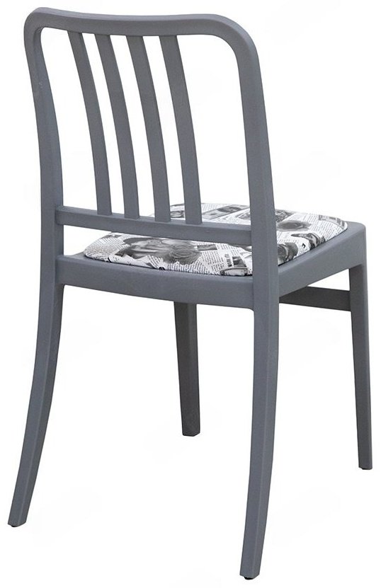 Стул ZETA Джеф, 81x44x42 см, серый купить,NaN