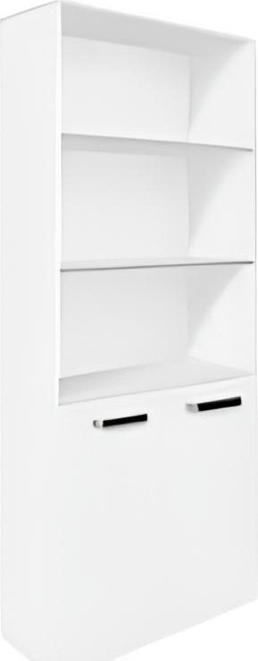 Стеллаж напольный ZETA Кул-123, 80x35x20 см, белый купить,NaN