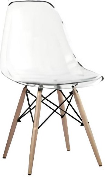 Стул S-0201T, 82x48x46 см, прозрачный купить,NaN