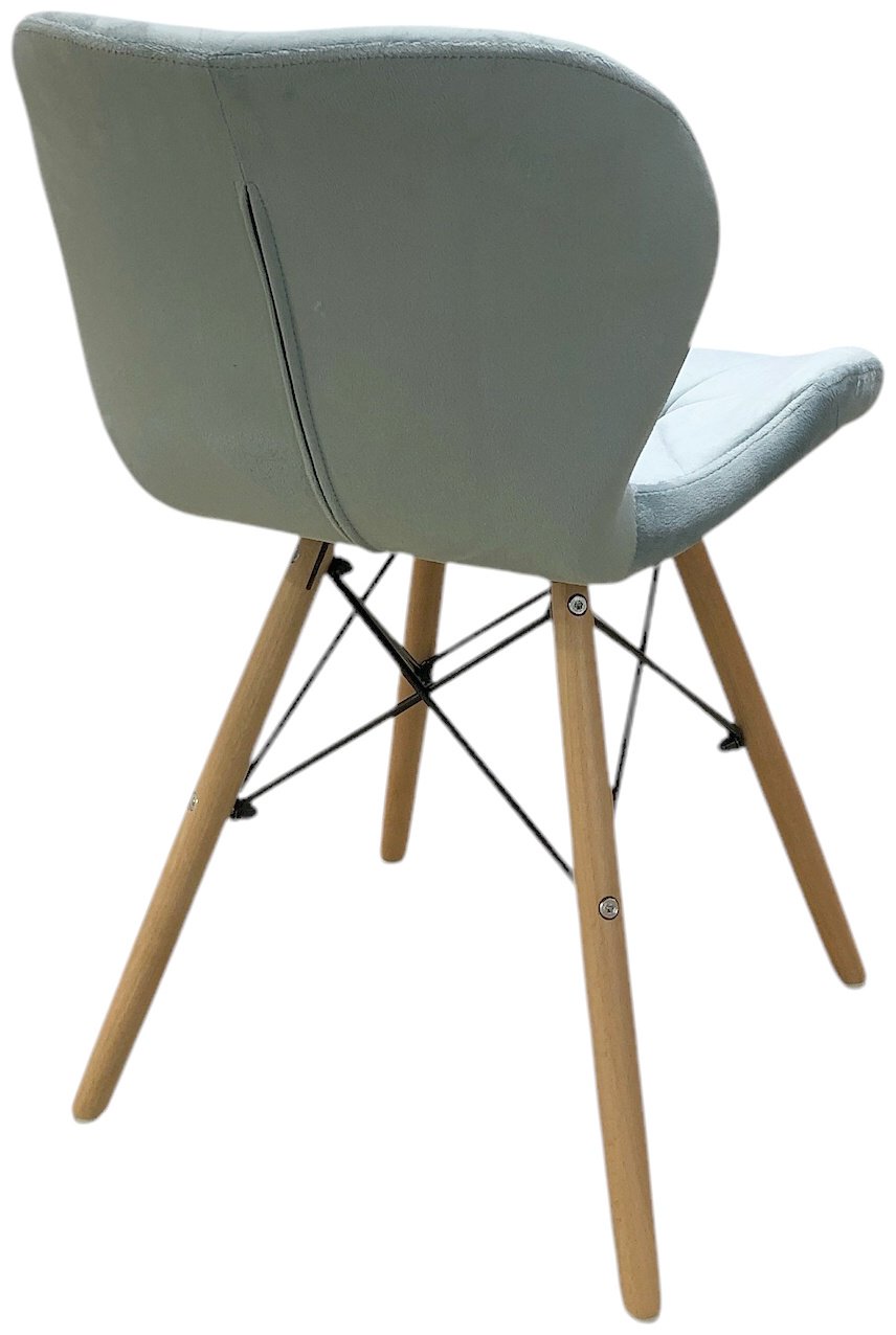 Стул P-237, 71x40x45 см, голубой, серый 1 шт. купить,NaN