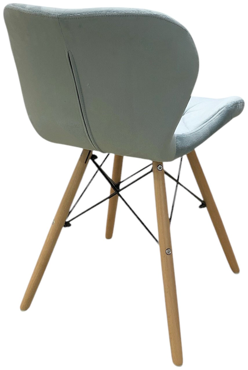 Стул P-237, 71x40x45 см, голубой, серый 1 шт. купить,NaN
