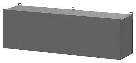 Шкаф антресольный Денвер, 100x30.6х26.2 см, серый купить,NaN
