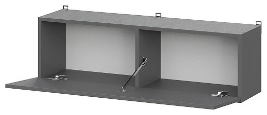 Шкаф антресольный Денвер, 100x30.6х26.2 см, серый купить,NaN