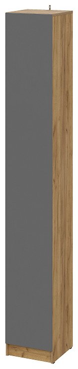 Шкаф-пенал SV Авиньон, 50x221.6х50.6 см, графит, коричневый купить,NaN